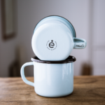 OUTLET - 12 oz / 350 ml enamel coffee mugs, Factory 2nds. - obrazek 10