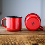 OUTLET - 12 oz / 350 ml enamel coffee mugs, Factory 2nds. - obrazek 7