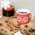 RED CHRISTMAS ENAMEL COFFEE MUG - 2ND CLASS | CHRISTMAS