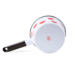 Rondel emaliowany 14 cm, 0,9 l, biały, kolekcja Love - obrazek 4