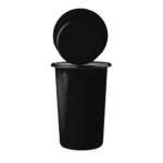 Wysoki tumbler, kubek stożkowy emaliowany 500 ml, czarny