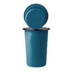 Wysoki tumbler, kubek stożkowy emaliowany 500 ml, morski