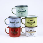5 ENAMEL CAMPING MUGS SET | U.S. NATIONAL PARKS - obrazek 2