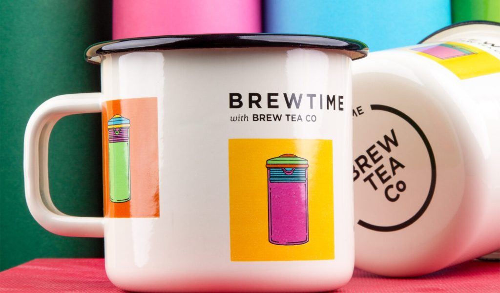 BREW TEA - SPRING - QUICK OFFER MUG - 8 cm - light cream - 5