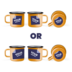 Grafika po obu stronach i na spodzie lub dookoła i na spodzie