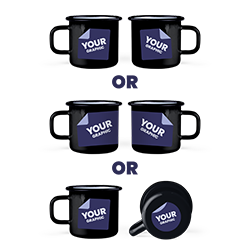 Grafika po obu stronach lub dookoła lub po jednej stronie i na spodzie