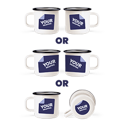 Grafika po obu stronach lub dookoła lub po jednej stronie i na spodzie