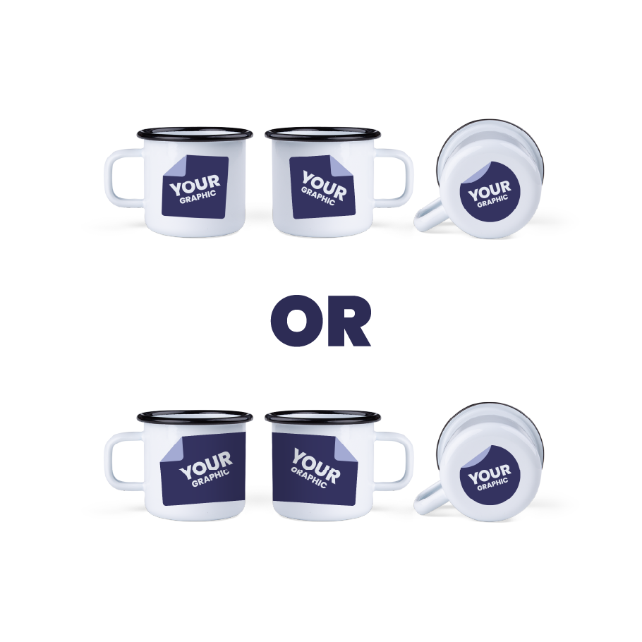 Grafika po obu stronach i na spodzie lub dookoła i na spodzie