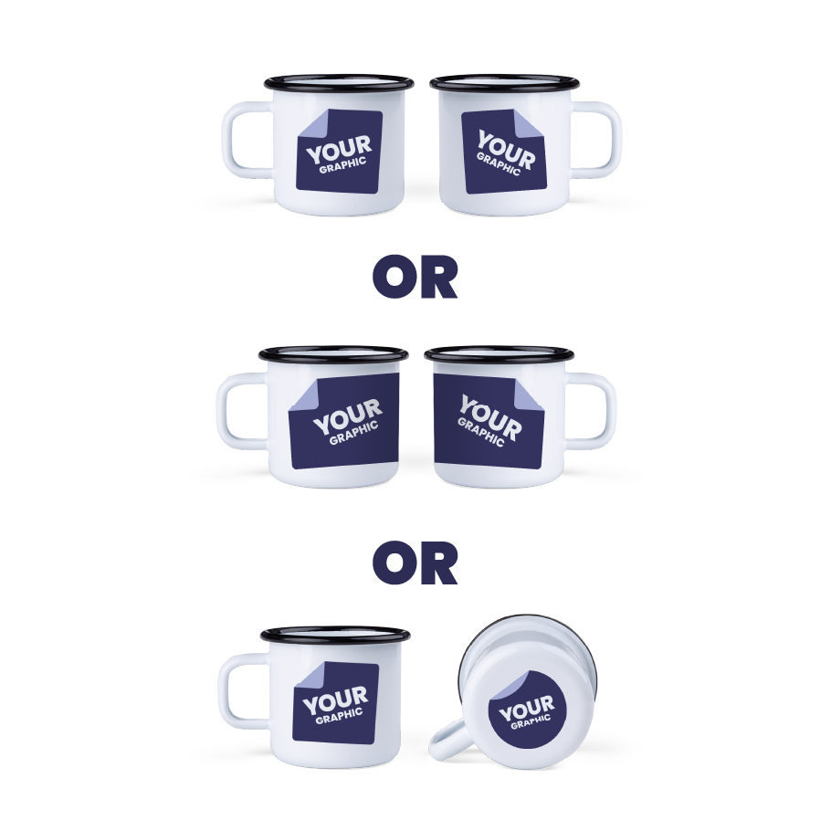 Grafika po obu stronach lub dookoła lub po jednej stronie i na spodzie