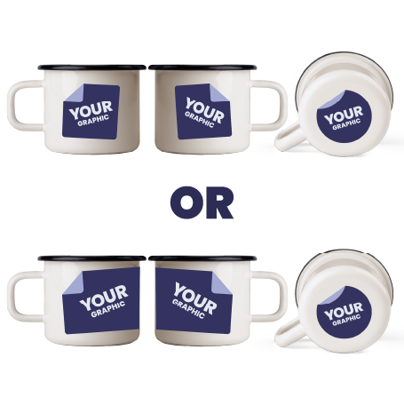 Grafika po obu stronach i na spodzie lub dookoła i na spodzie