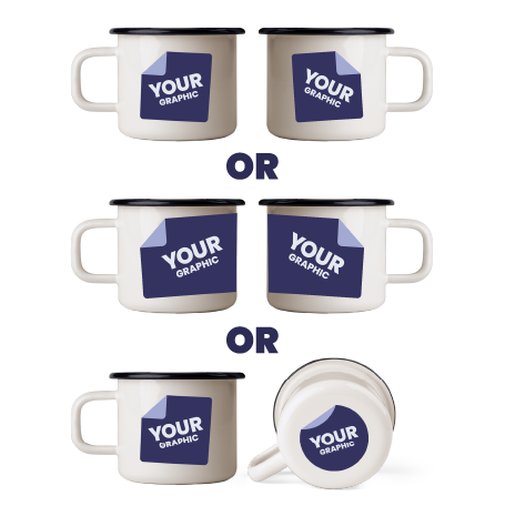 Grafika po obu stronach lub dookoła lub po jednej stronie i na spodzie