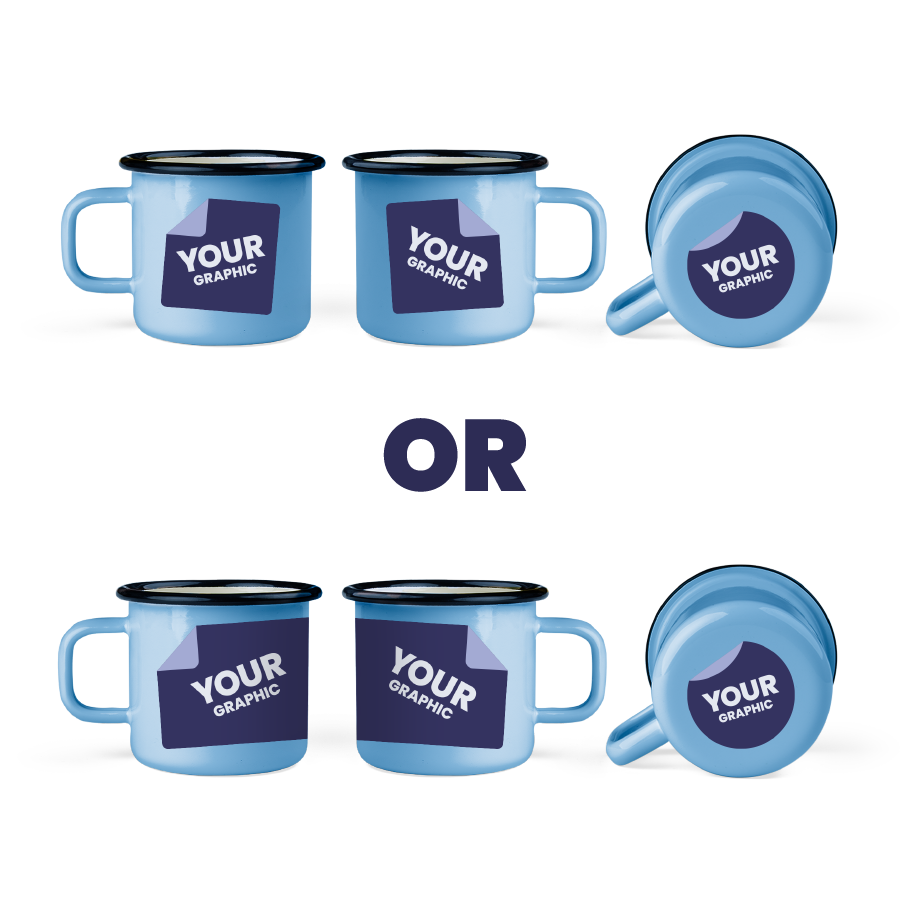 Grafika po obu stronach i na spodzie lub dookoła i na spodzie