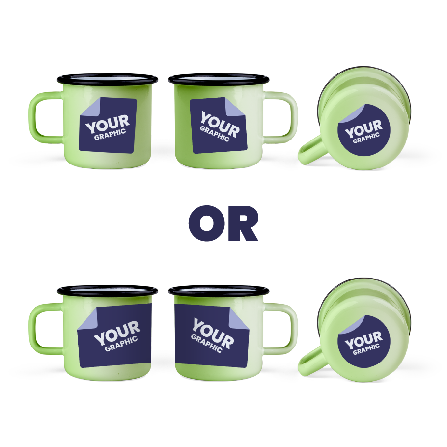 Grafika po obu stronach i na spodzie lub dookoła i na spodzie