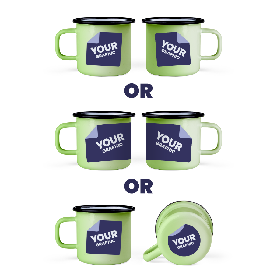 Grafika po obu stronach lub dookoła lub po jednej stronie i na spodzie