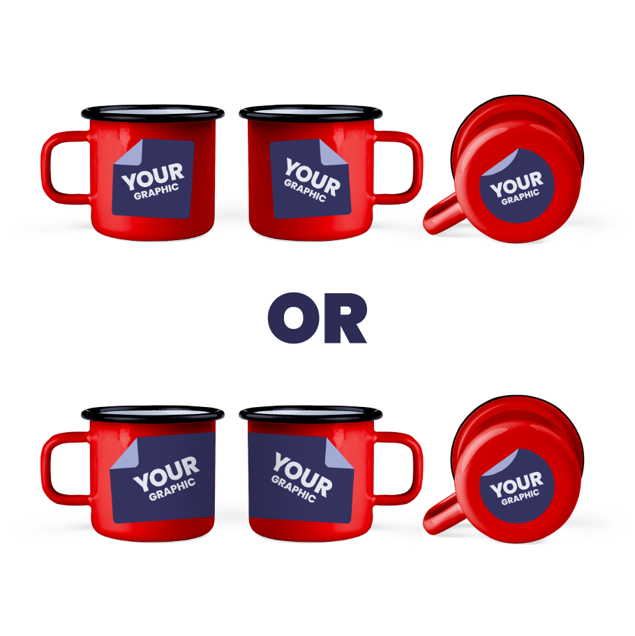 Grafika po obu stronach i na spodzie lub dookoła i na spodzie