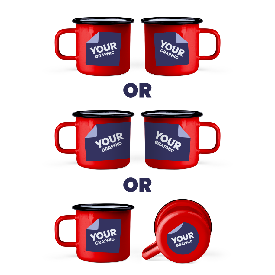 Grafika po obu stronach lub dookoła lub po jednej stronie i na spodzie