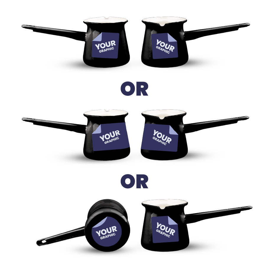 Grafika po obu stronach lub dookoła lub po jednej stronie i na spodzie