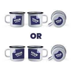 Grafika po obu stronach i na spodzie lub dookoła i na spodzie