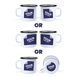 Grafika po obu stronach lub dookoła lub po jednej stronie i na spodzie