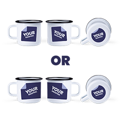 Grafika po obu stronach i na spodzie lub dookoła i na spodzie